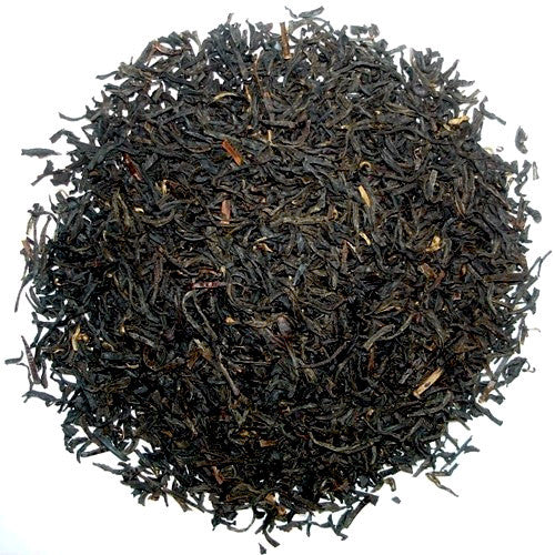 Rich, black Chinese tea leaves